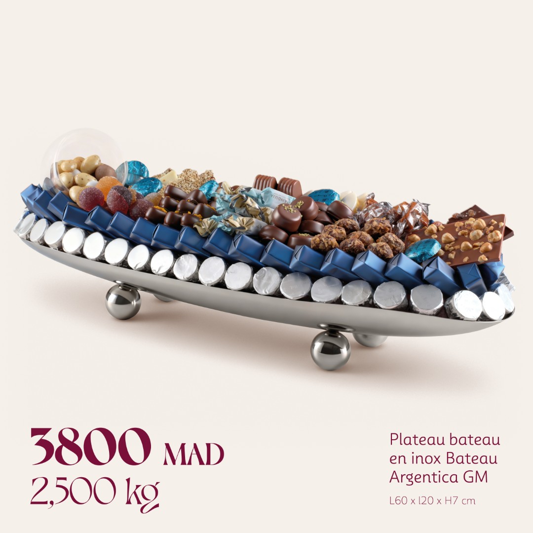 Plateau bateau en inox Bateau Argentica